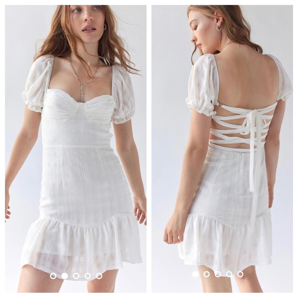 Kiss the sky urban outfitters strappy back mini dress